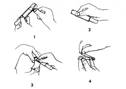 gratter pour identifier les parasites